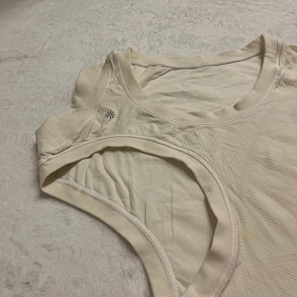 Athleta Tan Ribbed Sleeveless Tank Top - Picture 6 of 6